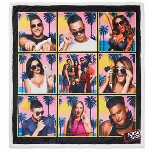 Jersey Bunch Fleece Sherpa Blanket 60x70 — Cast Photo Grid