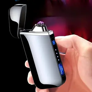 USB Rechargeable Electronic Lighter | Dual Arc Flameless, Ideal for Outdoor Camping and BBQ, Essential for Survival Kits, Perfect Gift for Boyfriend on Valentine'S and Christmas