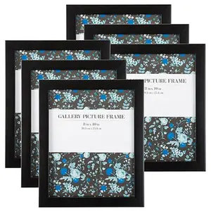 Hastings Home 8" x 10" Picture Frames 6-Pack - Black