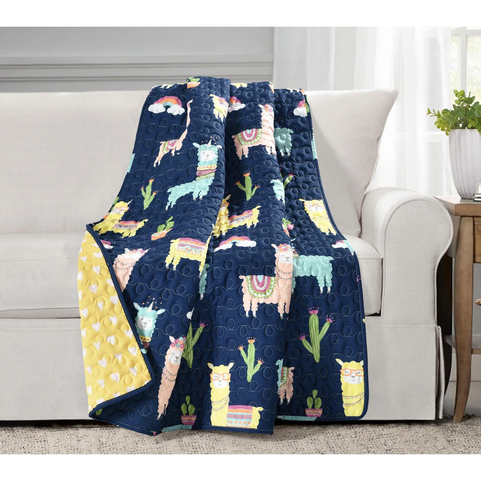 Lush Decor Southwest Llama Throw 50x60