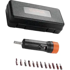 VEVOR Digital Torque Screwdriver, 1/4 Drive Screwdriver Torque Wrench, Electrician Torque Screwdriver with LCD, 2.65-70.67 in-lbs Torque Range, 0.01 N. m Increment Torque Screwdriver with Bits CaseVEVOR Super Brand Day