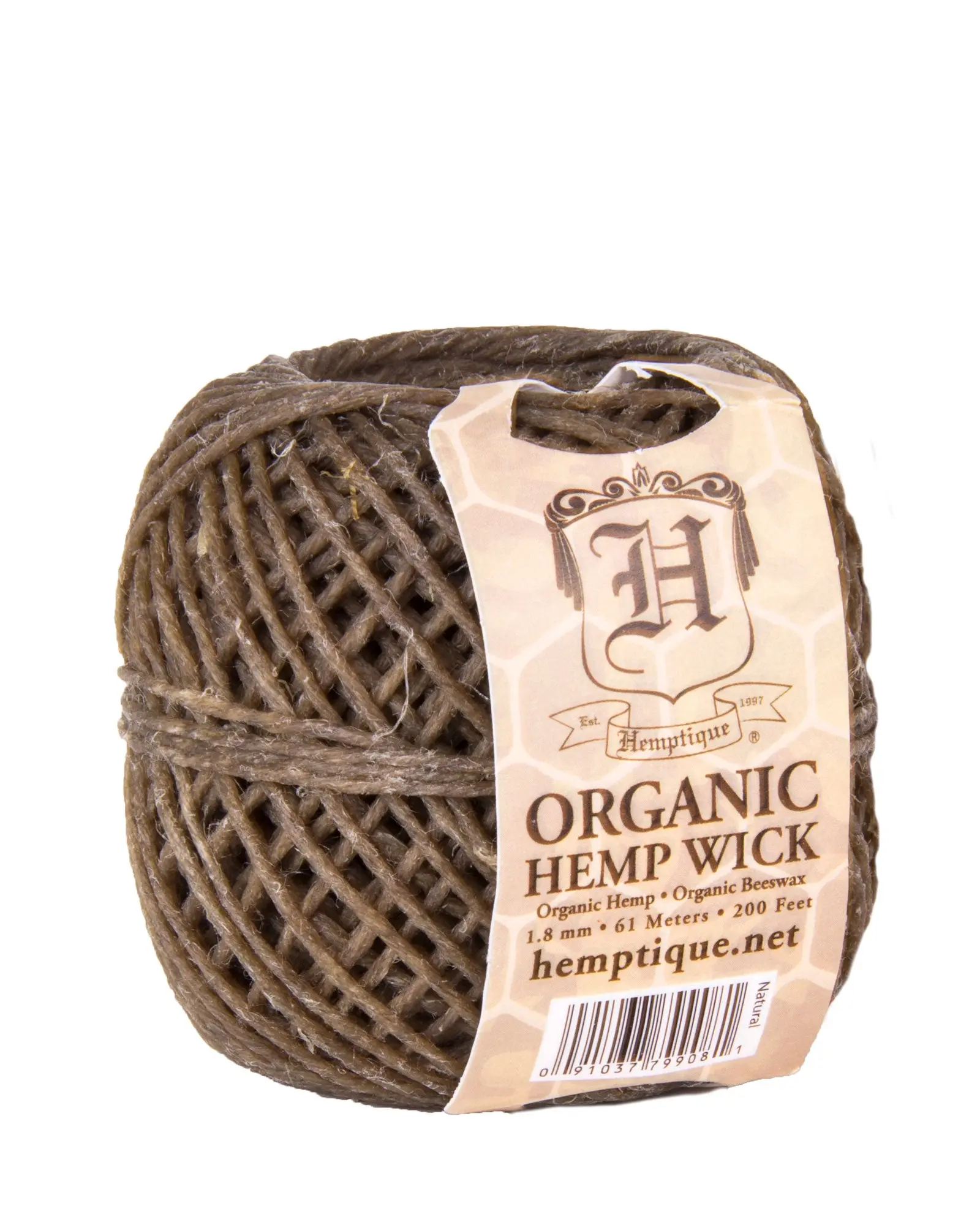 Organic Beeswax Hemp Wick Organic Beeswax Hemp Wick