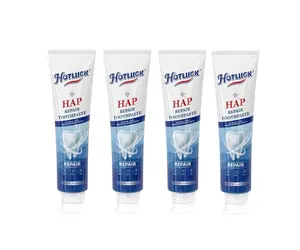 4 PACK - Hotluck HAP toothpaste enhanced formula balances the oral microbiome removes stains and provides long-lasting fresh breath