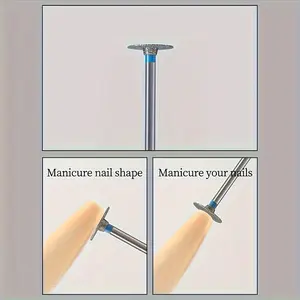 Nail File And Buffer Set, T-Shape And Ball-Shaped Metal Files For Shaping And Smoothing Nails, No Fragrance