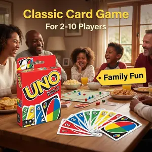 Bestselling Classic Uno Poker Cards, Punishment Game, Family Fun, Multiplayer Casual Party Table Game, Parent-Child Game