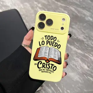 Todo en Cristo Phone Case Ultra Skin Friendly Touch All Inclusive Lens Compatible with Apple iPhone 17 Pro Max 17 Air 17Pro 16 15 14 13 12 11 Pro Max Cellphone Protection
