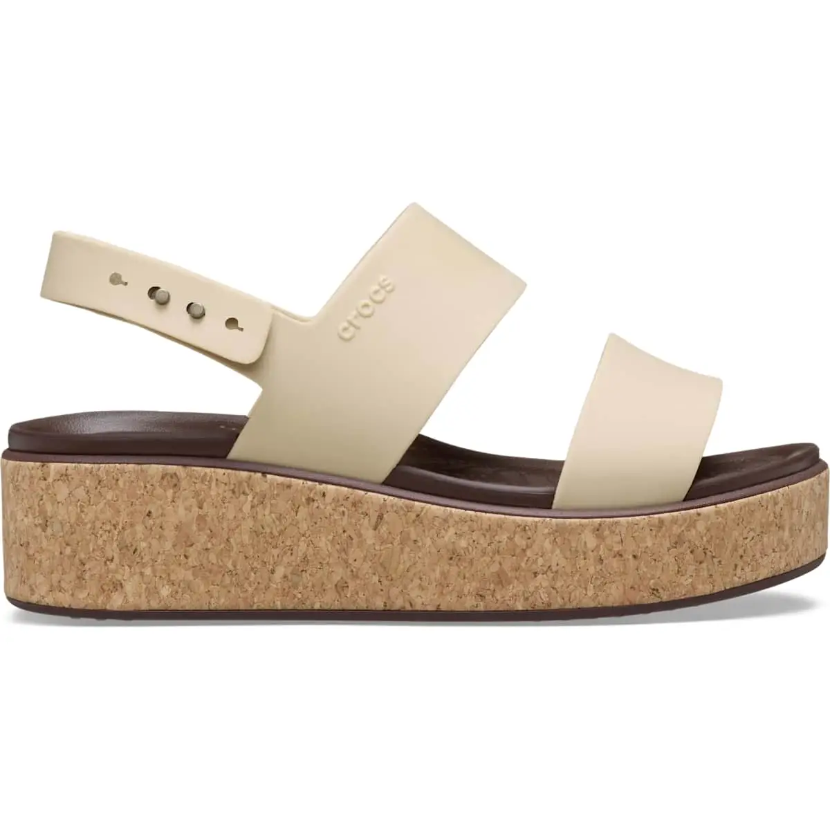 Crocs Women's Brooklyn Cork Low Wedges Platform Sandals