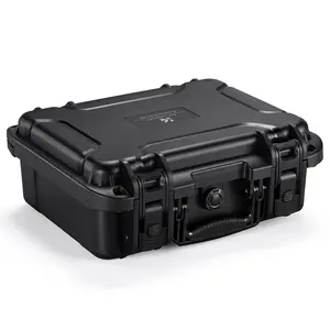 K&F CONCEPT Waterproof Hard Case, Portable Protective Camera Case, Customizable Foam Case Fit Use of Camera, Drones, Equipments -13.5x11.4x5.3inch