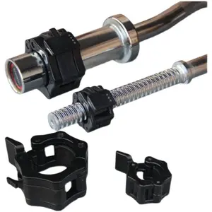 1 Pair of Secure-Locking Barbell Clips - Universal Gym Equipment Attachment for Safe Weightlifting with Quick Release, Durable and Ensures Workout Safety, Easy to Use and Install, Perfect for Home Gym and Commercial Use barbell clamp