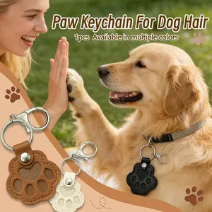 Dog Hair Collection Keychain Holder Memorial Box, Pet Memory Collector, Pet Hair Memorabilia, Snap Button Dog Hair Collection Keychain