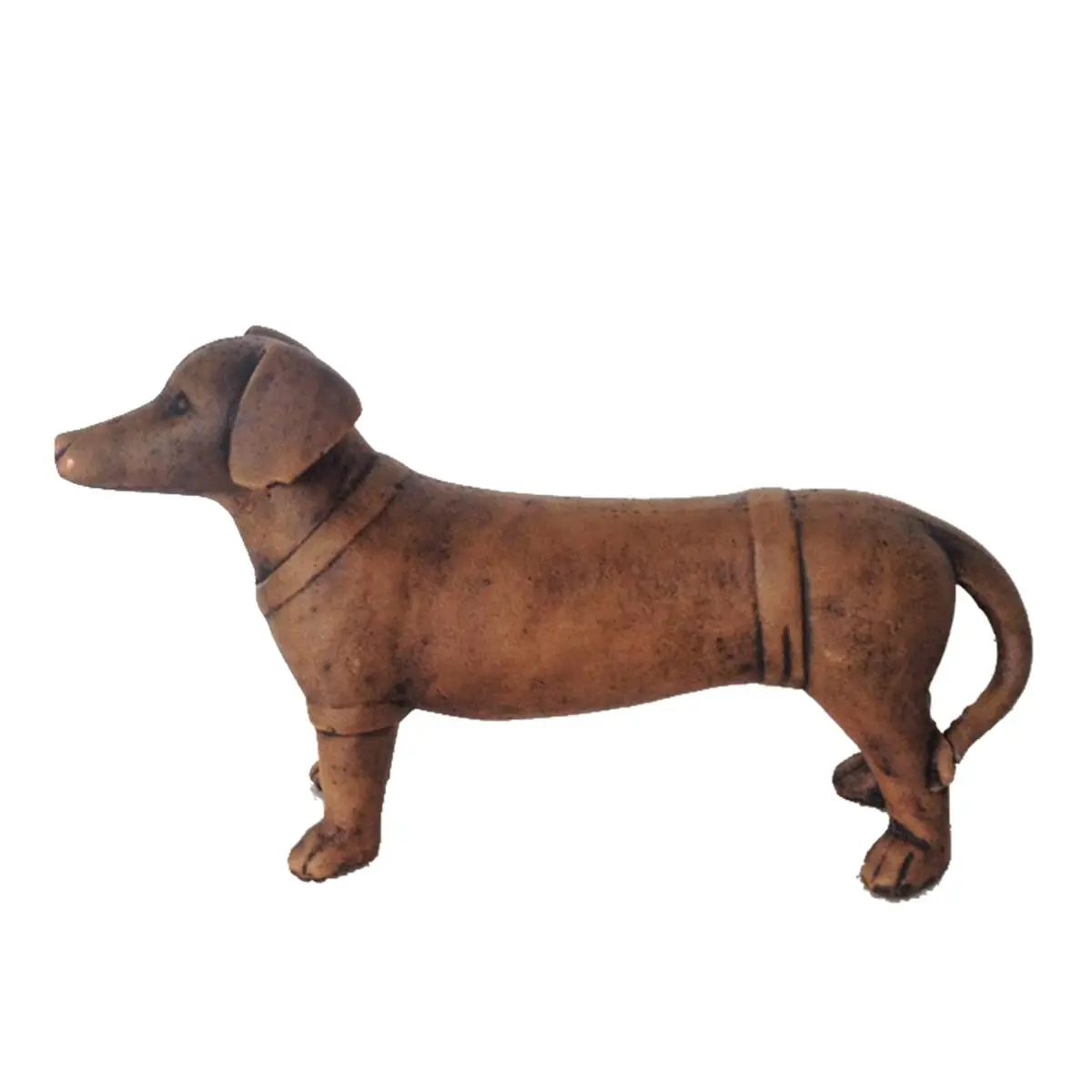 Jeco HD-HA027 Ceramic Dachshund Dog Figurine - Antique 14x3.55x8.45in Home Decor Room Decor Statue