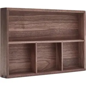 Organizer Tray,Black Walnut,Desk & Drawer Storage Box (Walnut Master)