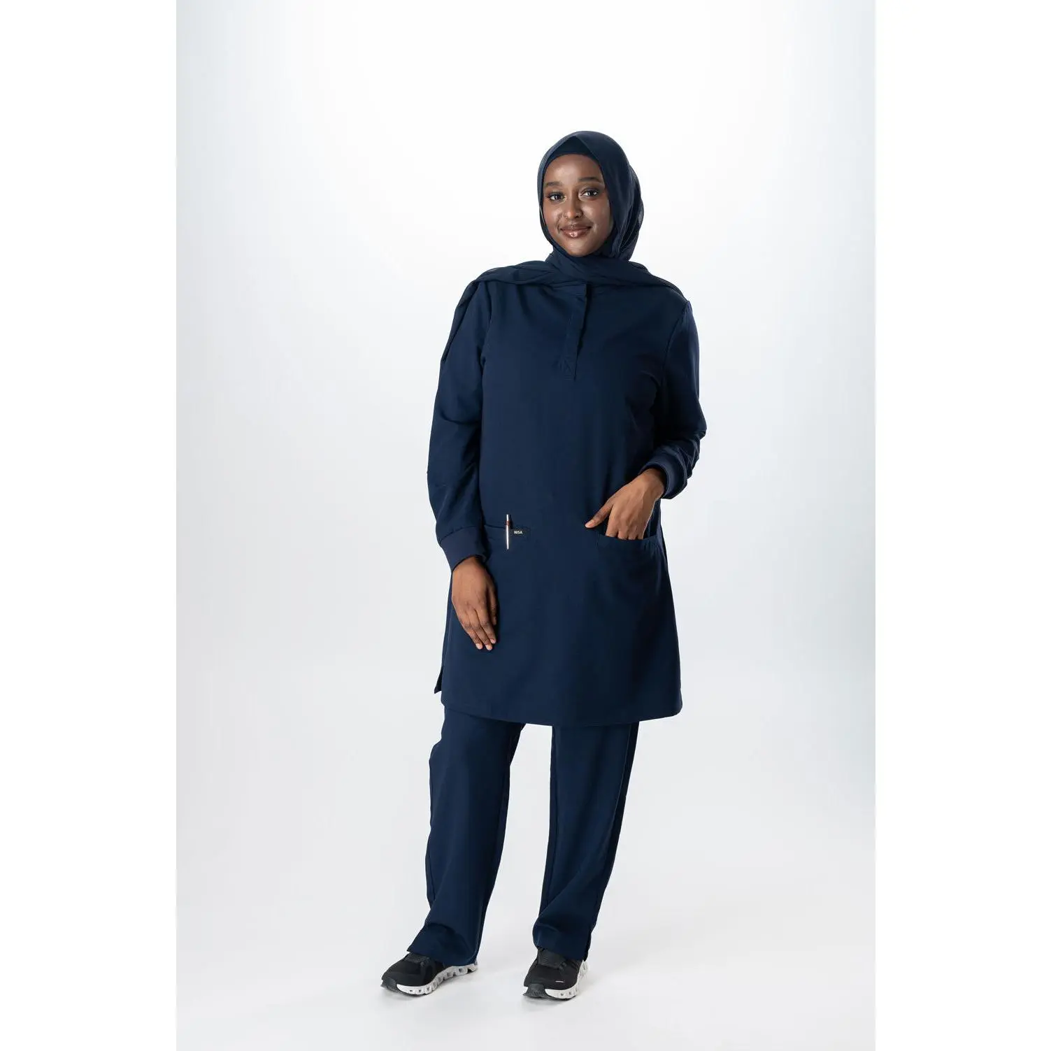 The Long Sleeve Mag Scrub Top