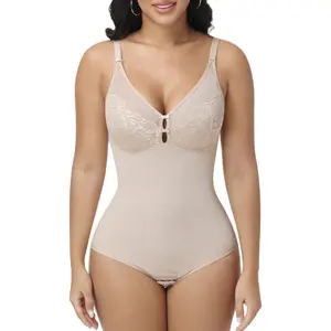 SHAPSHE Women's Sexy Shapewear - Chic Elegant Lace V-Neck Bodysuit, Ultra-Light Fajas Camisole Corset Top,summerwins