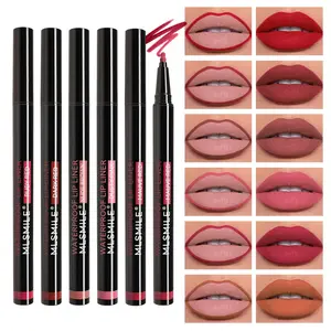 Hollow Head Lip Liner Pencil, Matte Liquid Lipstick Pen, Long-Lasting Waterproof Quick-Drying Makeup, No Ca Prop 65 Warning, Lipliner, Makeup Products
