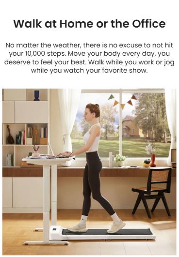 WalkingPad Z1 Foldable Under Desk Treadmill– Compact, Space-Saving Treadmill for Home Gym & Office