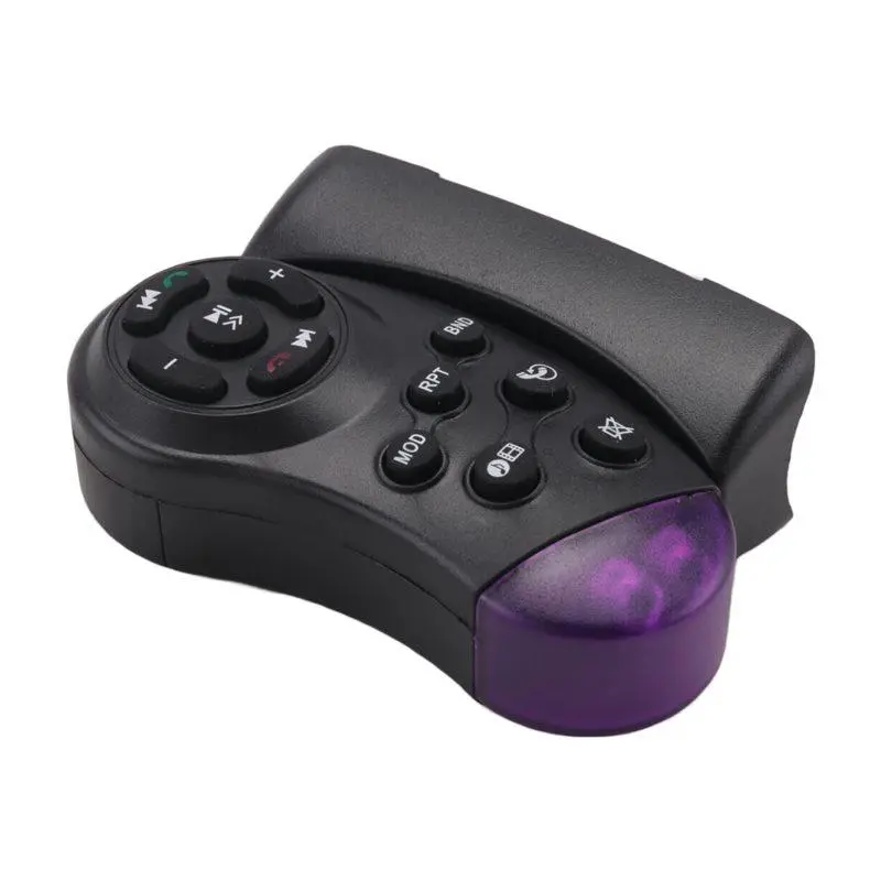 Universal wireless steering wheel remote control with 11 buttons for car CD/DVD/MP5 player