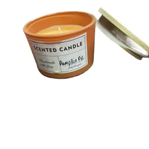 Handmade Pumpkin Pie Scented Candle 4oz - Enjoy the Sweet Smell of Dessert - Perfect for Home Aroma