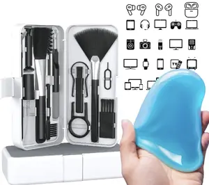 IMMACUKIT Electronic Cleaner Kit with Cleaning Gel Putty- Use On Ear Buds, Phone, Laptop, Keyboard, Smart Watch, Tablet, PC, Tech, Controller, Headphones, Electronics, Gadgets, Smart Devices, Video Game Console, and More