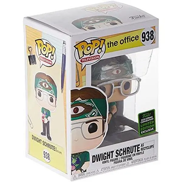 Funko POP! Television 2020 ECCC Shared Exclusive 938 Dwight as Recyclops