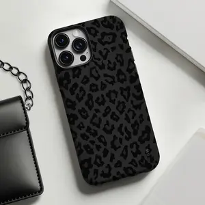 Black leopard print cheetah pattern Phone Cases Phone Cover Hard Case Tough 2-piece Phone Case