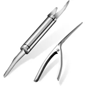 Shrimp Deveiner Tool and Peeler Set Multifunctional Shrimp Deveining Tool Efficient Shrimp Peeler and Deveiner Tool Portable Shrimp Cleaner Shrimp Knife for Easy Shrimp Deveining Kitchen Utensils