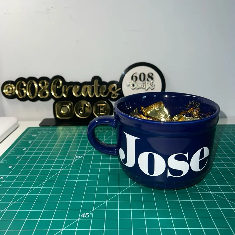 Custom Name Ceramic Coffee Tea Cup, Personalized Washable Drink Mug for Daily Use