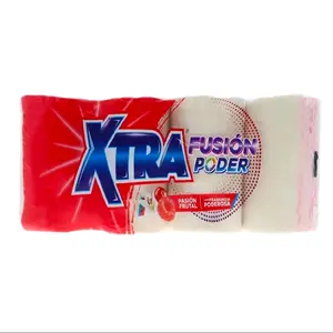 Xtra Power Fusion Soap A Pasión Frutal 400g Each Pack of 4 Laundry Bars