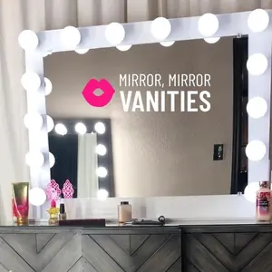 Vanity Mirror for Makeup and Cosmetic Storage