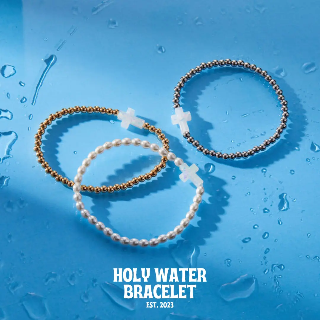 Holy water bracelet