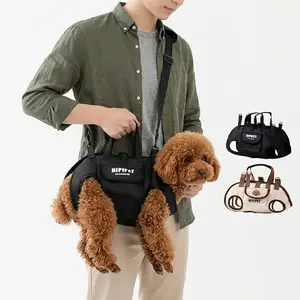 Dog Lift Harness Pet Sling Carrier, Spine-Friendly Horizontal Carry Dog Support Harness, Breathable 3D Mesh Small Dog Carrier with Leash & Pocket, for Elderly Dogs Post-Surgery Recovery, S/M/L,summervibes