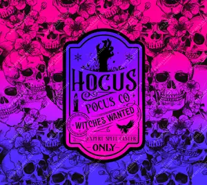 set of 4 20oz vinyl tumbler wrap - hp ombre skulls Decor Decorative