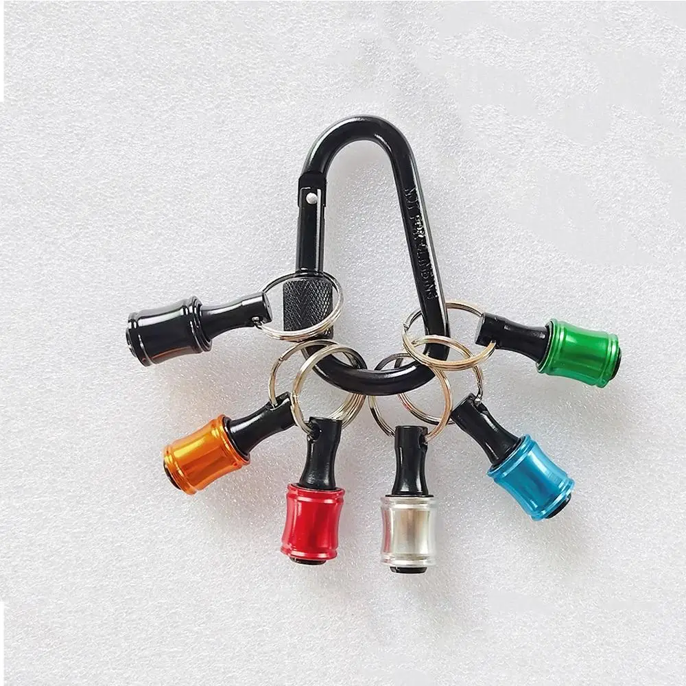 1/4 Inch Quick Release Tool Bit Holder, Drill Extension Bar Holder Adapter with Key Ring, Quick Change Bit Holder for Electric Screwdrivers & Drills