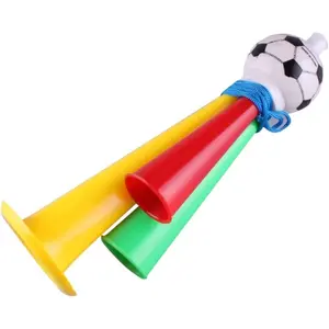1 Pcs Soccer Trumpet Toys Blowing Horn Megaphone School Carnival Accessories Vibrant Colors 13.5cm Random
