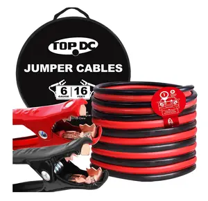 Quick Connect Booster Cables 6 Gauge 16FT Heavy Duty Jumper Cables for Car SUV Truck with UL Listed Clamps Carry Bag Included