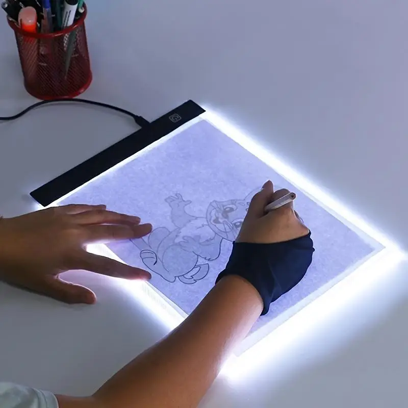 Adjustable Light Plate, 1 Count USB Connect A4 LED Copy Board, Adjustable 3 Brightness Levels, Light Path for Designing Drawing Animation Sketching, V