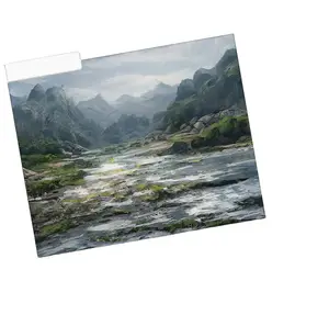 Decorative File Folders,Letter Size,Scenic Nature Design,Heavyweight Paper,Set of 12 INKORIA