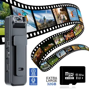 Wireless Vlog Body Camera, 1080P Camcorder, Wearable Body Cam with Night-Vision & 180 °   Rotation Lens, Portable Sport DV Camcorder for Outdoor Sport Skiing Cycling Hiking