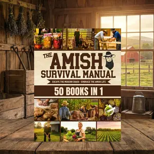 The Complete Amish Survival Manual: Off-Grid Living, Homesteading, Herbal Remedies, Food Preservation, Canning, DIY Projects, Emergency Preparedness, Self-Sufficiency, Sustainable Living & Traditional Survival Skills Guide