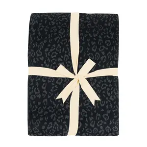 Adult Quilted Blanket in Midnight Leopard 2.5 Adult Quilted Blanket in Midnight Leopard 2.5