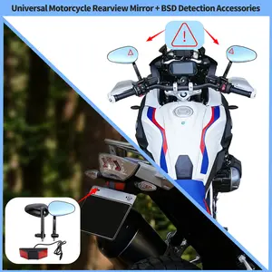 For Yamaha 24GHz BSD Radar Safety Kit Blind Spot Monitor & Lane Change Alarm IP67 Waterproof Moto Warning System accesorios moto