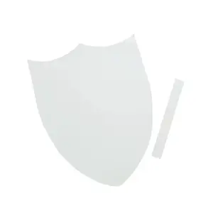 16" x 21 3/4" DIY Medieval Knight White Cardboard Shields - 12 Pc.