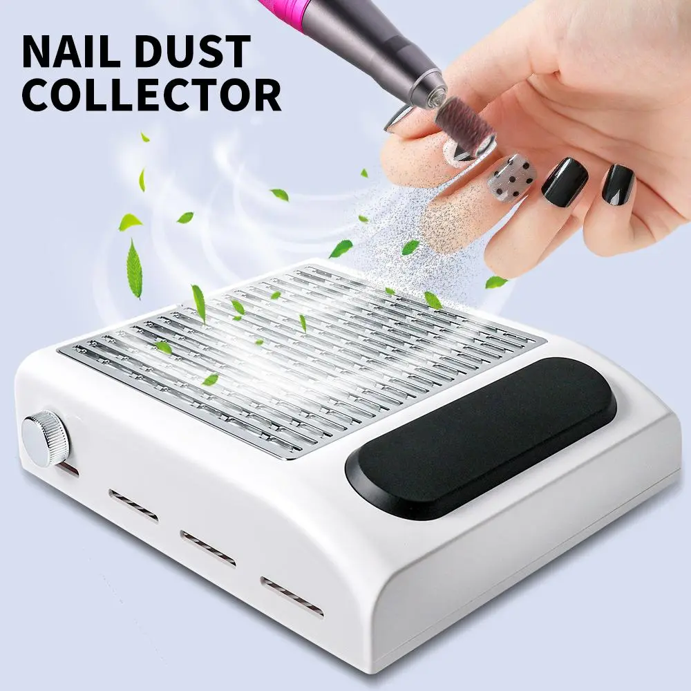 Professional Nail Dust Collector, 1 Box Low Noise Nail Vacuum Collector with Filter, Manicure & Pedicure Tool for Salon Nail Art