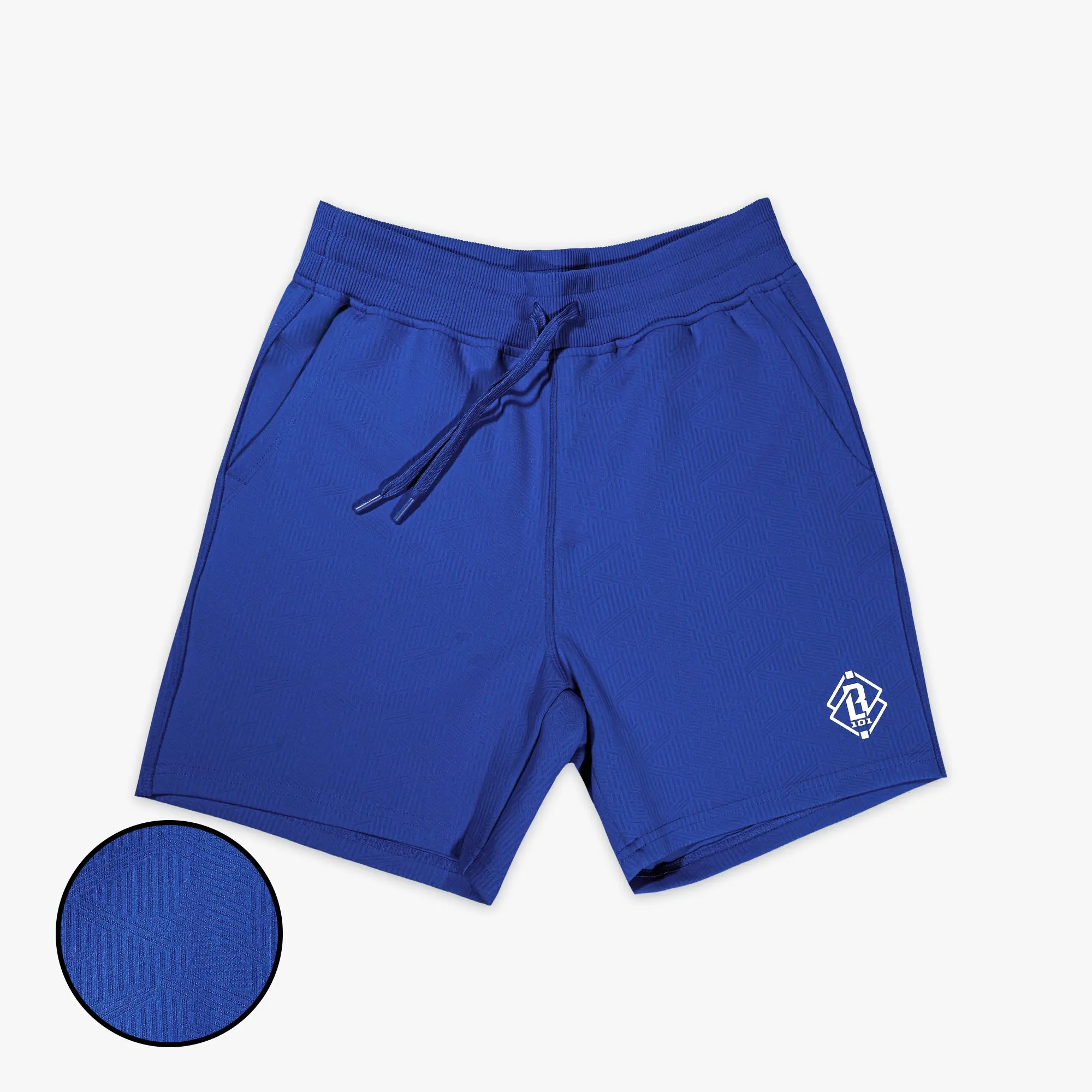 Diamond Tech Jacquard Shorts - Royal Blue