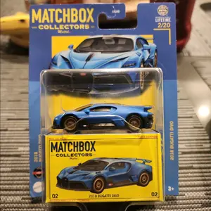 2023 MATCHBOX COLLECTORS PREMIUM 2018 BUGATTI DIVO BLUE 2/20