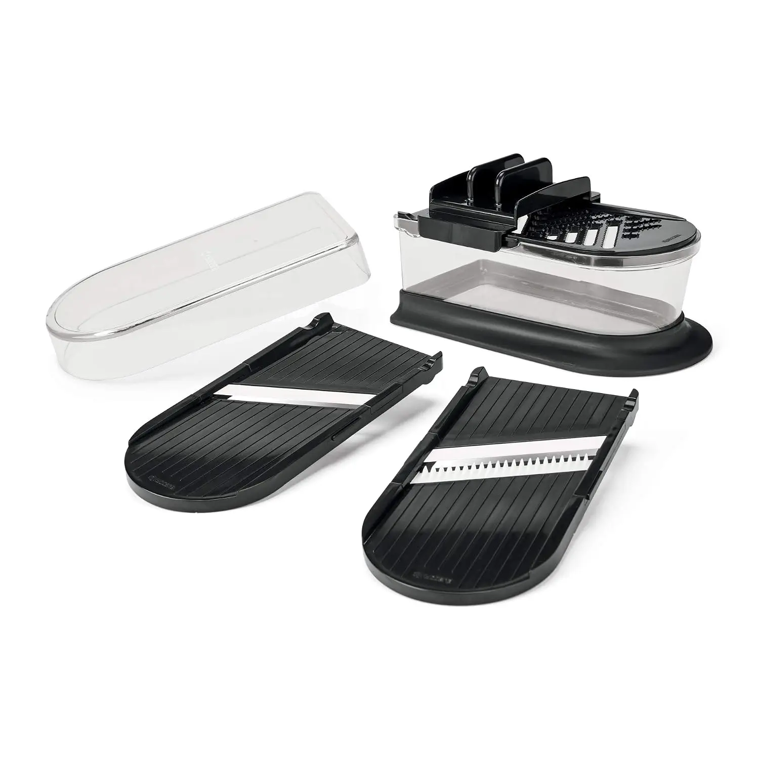 Ceramic Grater Mini Slicer Set, 7.1-Inch X 4.1-Inch X 3.4-Inch, Black