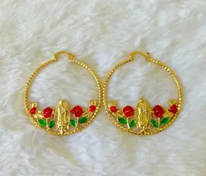 Red Rose Mary Hoops