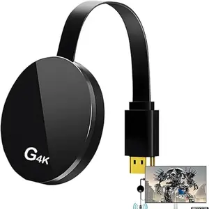 Wireless HDMI Projector for Phone & Computer, Supports Youtube Tiktok Streaming, Audio Video Sync, Home Entertainment Office Presentation Essential