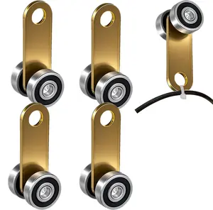 2 Wheel Trolley Assembly Roller,Trolley Wheels Assembly for Use with 1-5/8" Wide and All1-5/8"or Taller Strut  4 count