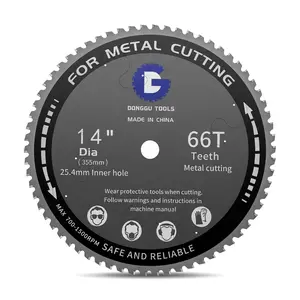 Donggu Tools 14-Inch 66T Cermet Carbide Ferrous Metal Cutting Blade, Replacement for Diablo D1472CF & Evolution 14 Saws, 5X Longer Life Multi-Purpose Power Tool Accessory